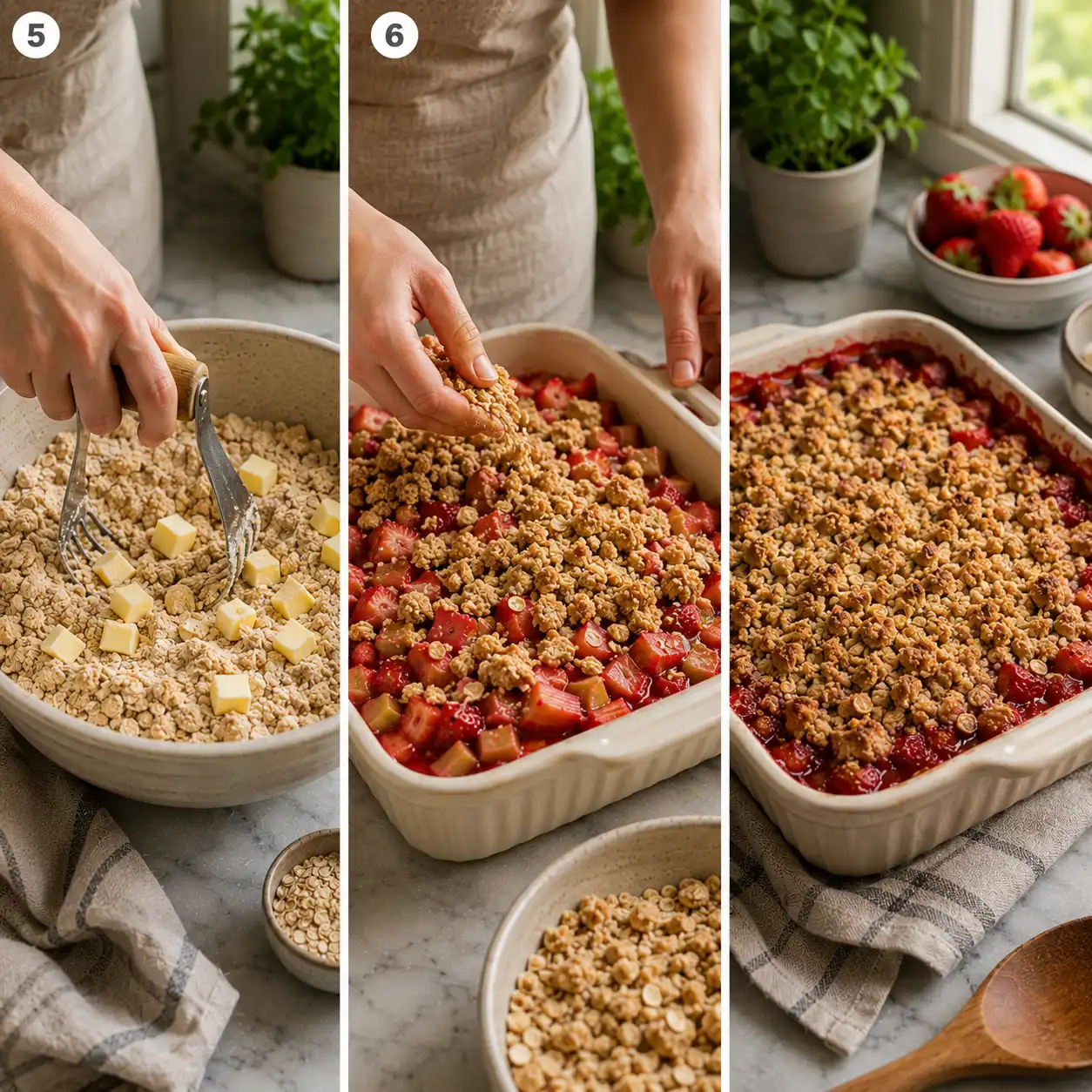 The Sweet & Tangy Delight: Crafting the Perfect Strawberry Rhubarb 11 strawberry rhubarb crumble final dish