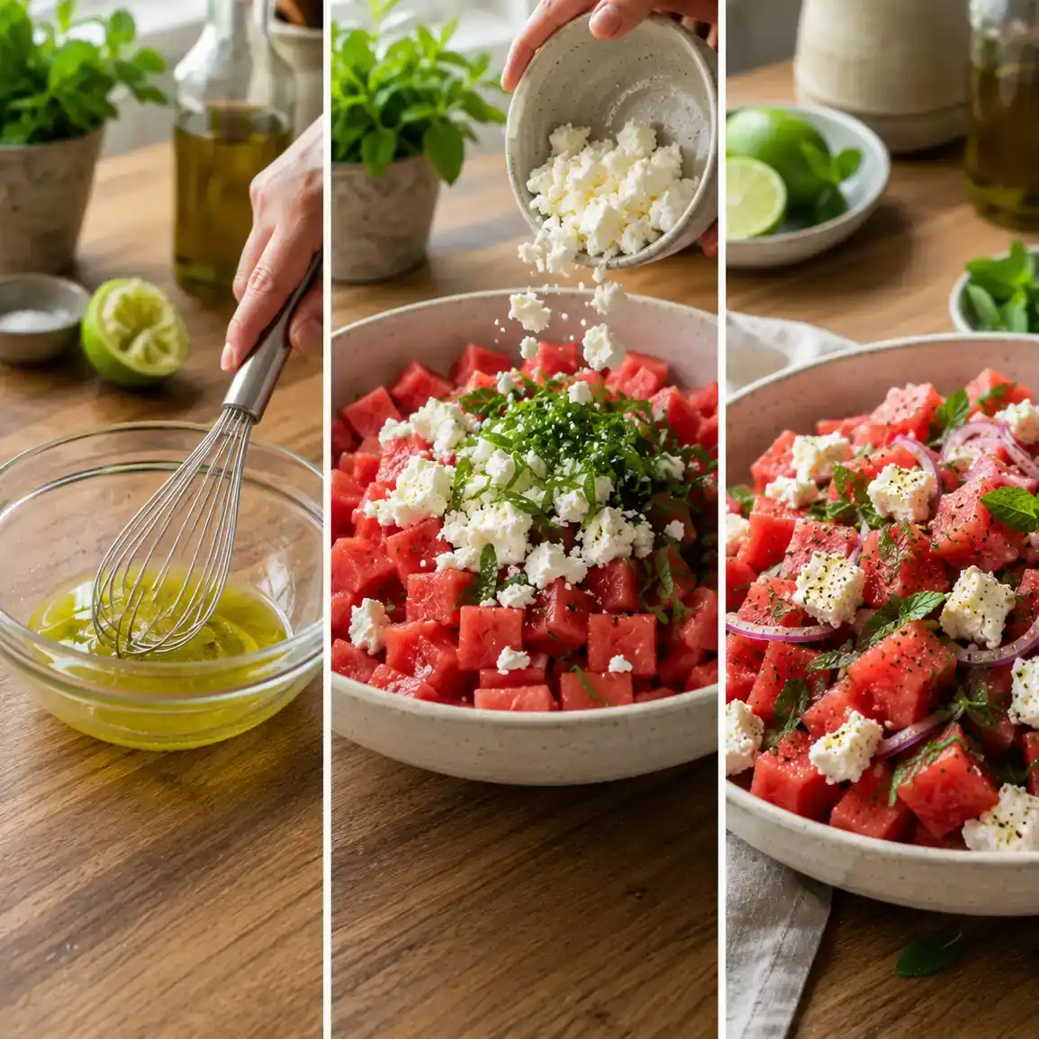 6 Secrets to the Perfect Watermelon Salad Recipe 11 watermelon salad recipe final dish