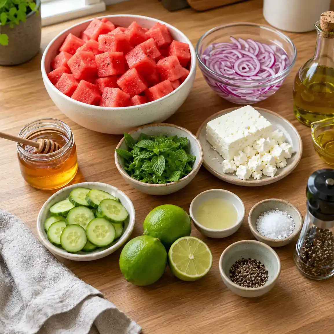 4 Easy Ways to Make the Perfect Feta Watermelon Salad Recipe 8 feta watermelon salad recipe ingredients