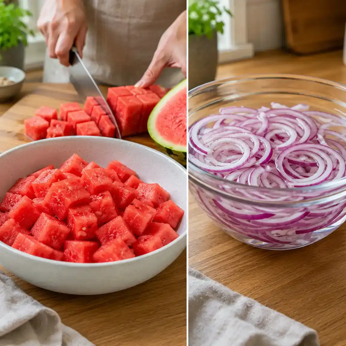 4 Easy Ways to Make the Perfect Feta Watermelon Salad Recipe 9 feta watermelon salad recipe preparation