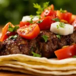 What is Trompo? A Comprehensive Guide 9 Close-up of a freshly cooked trompo with juicy meat, warm tortillas, and fresh cilantro.