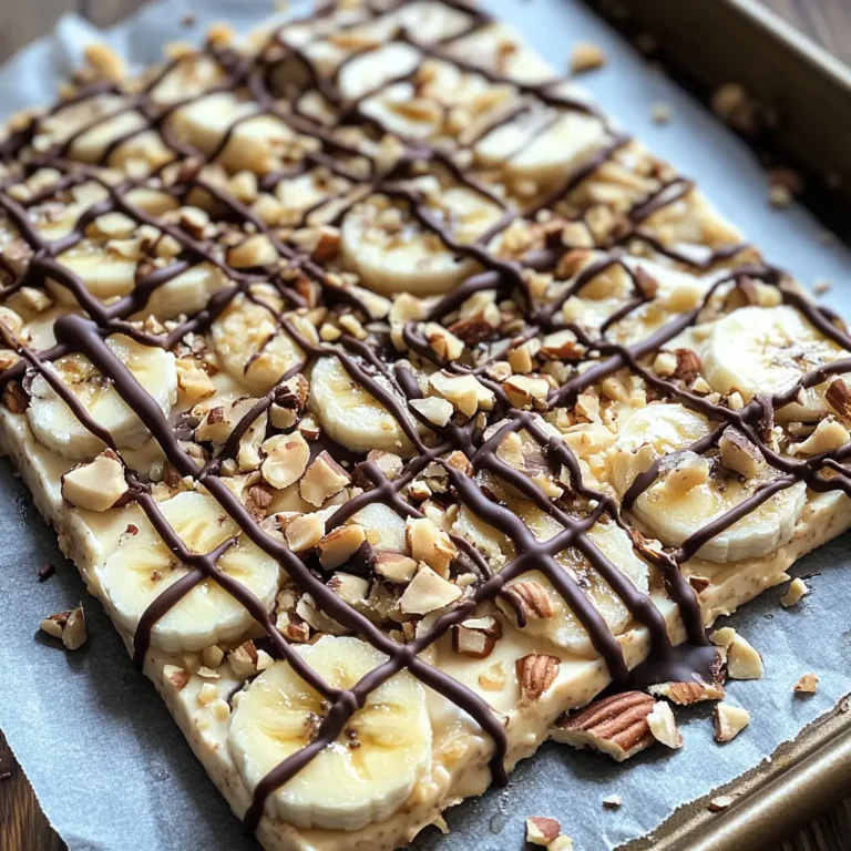 Brunch-ready peanut butter banana yogurt bark