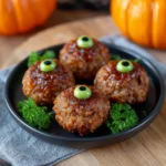 Spooky Monster Eye Meatballs