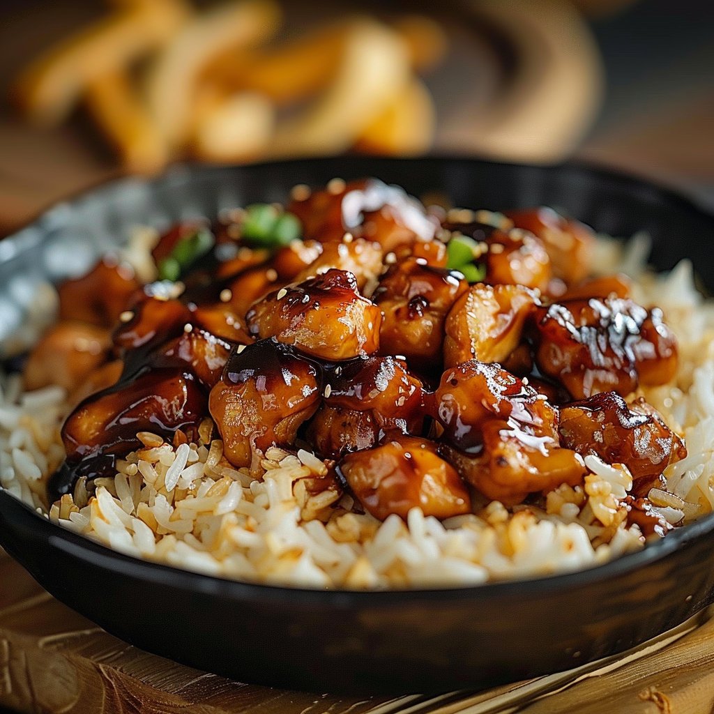 Honey BBQ Chicken Rice