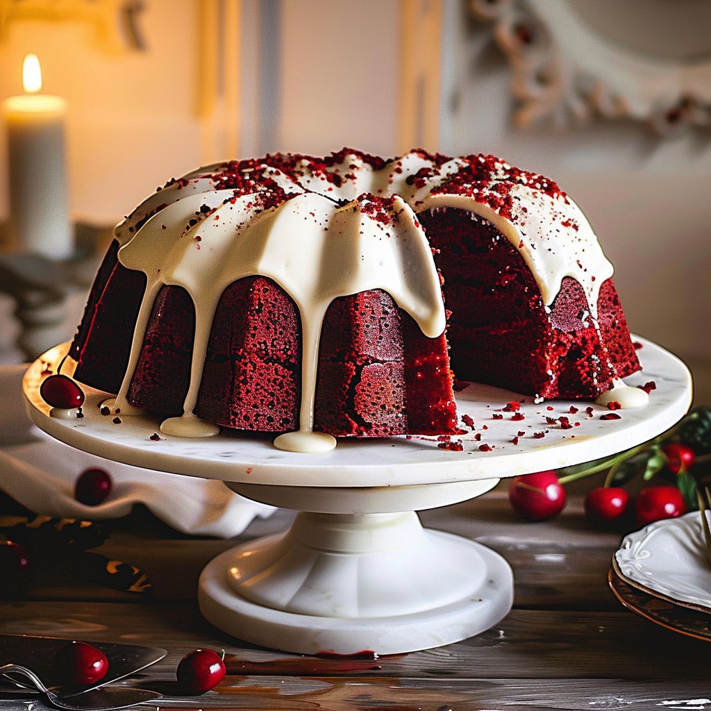 Red Velvet Cream Cheese Bundt Cake