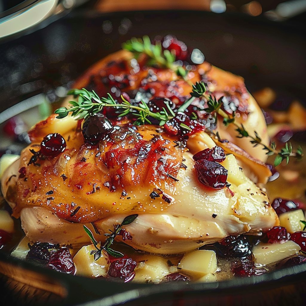 Impressive Cranberry Brie Stuffed Chicken