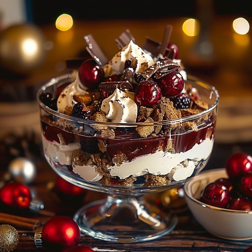 Black Forest Trifle for Christmas