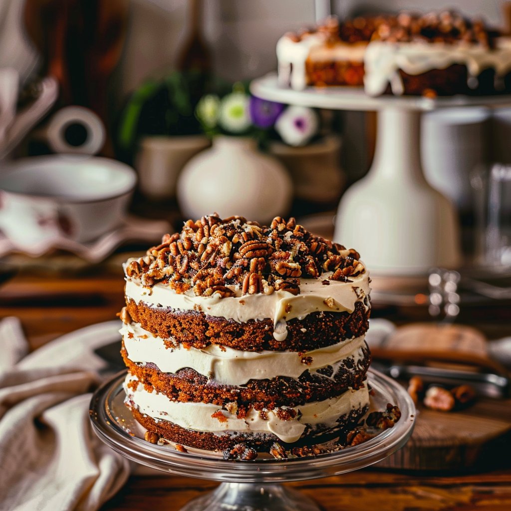 Carrot and Walnut Layer Cake