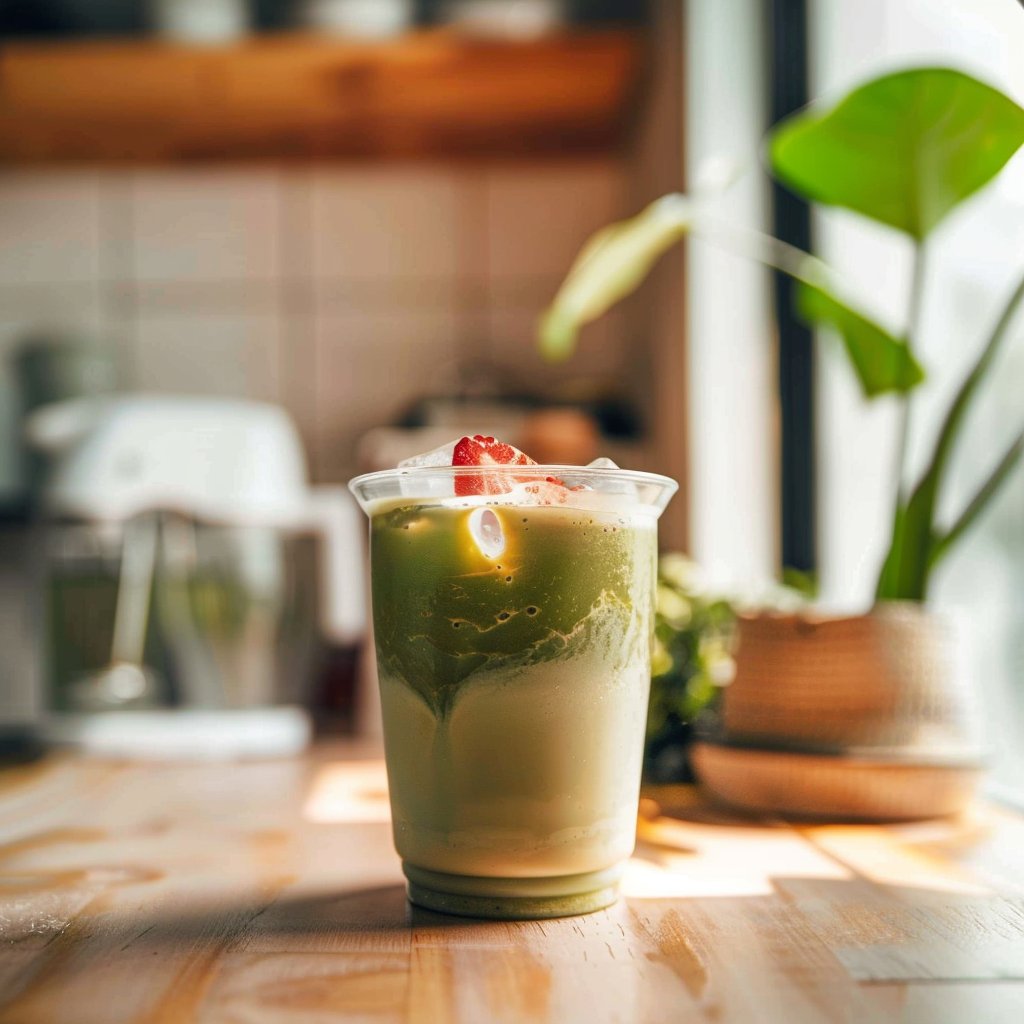 Iced Strawberry Matcha Latte Recipe