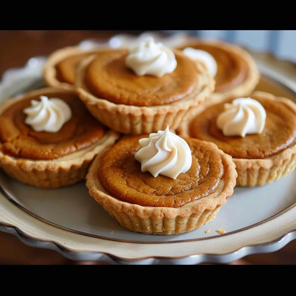 Thanksgiving pumpkin pie cookies freshly baked and garnished for the holiday season