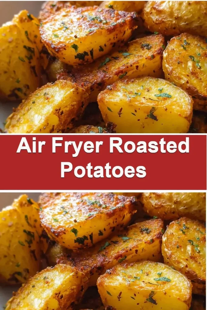 Crispy air fryer roasted potatoes served in a bowl
