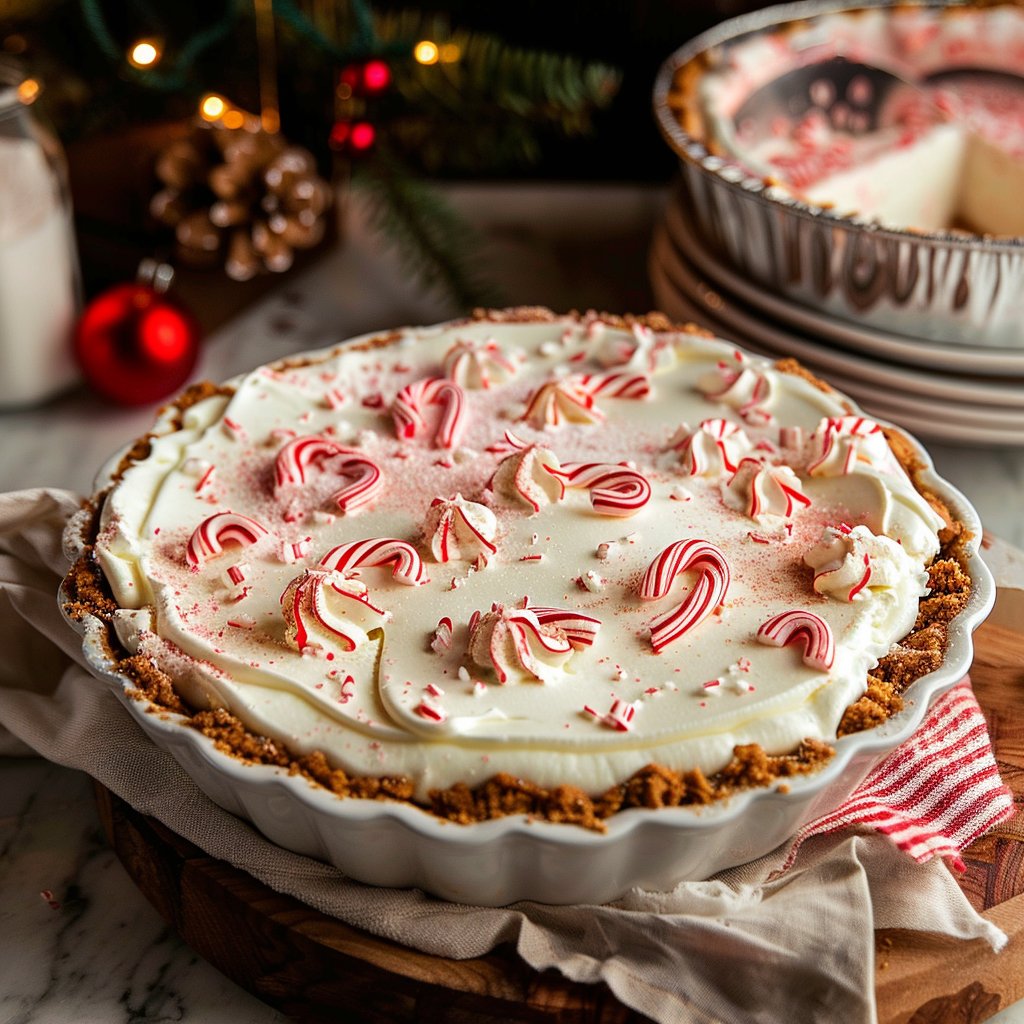 Quick Christmas Peppermint Pie
