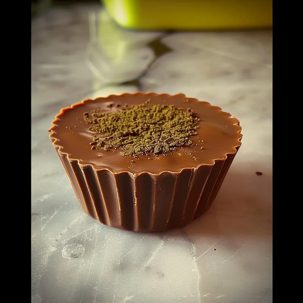 Delicious Dubai Chocolate Reese's Cup, a perfect blend of flavors.
