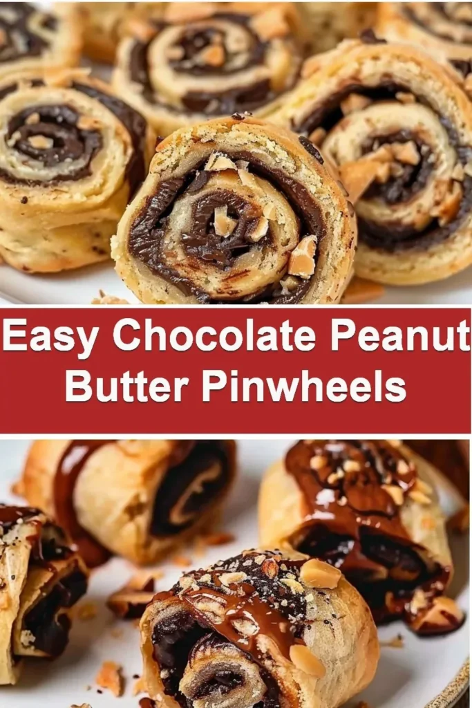 Delicious chocolate peanut butter pinwheels recipe for easy snacks