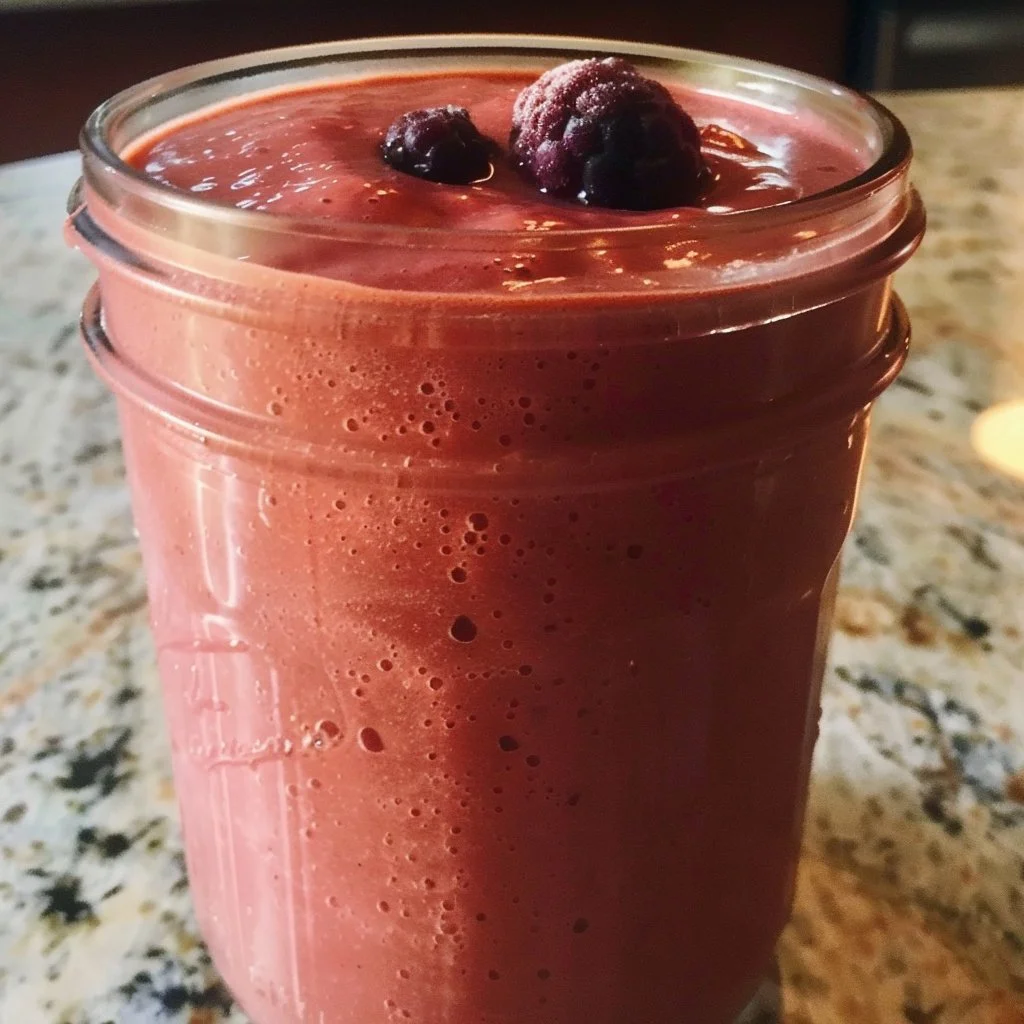 Colorful gut health smoothie with fruits and greens for digestive wellness