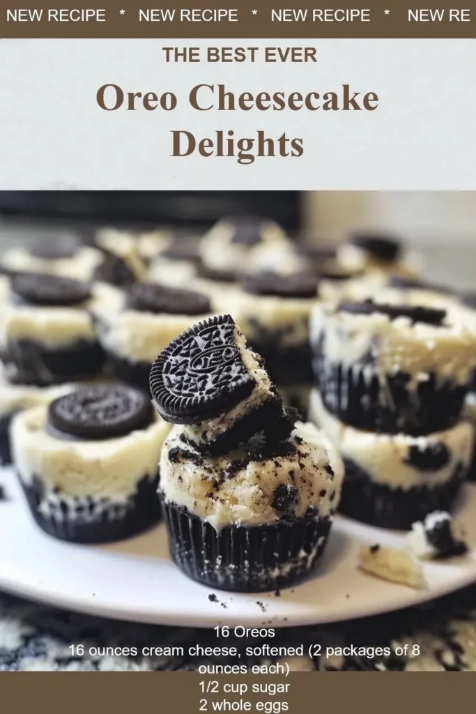 Delicious Oreo Cheesecake Bites served on a platter