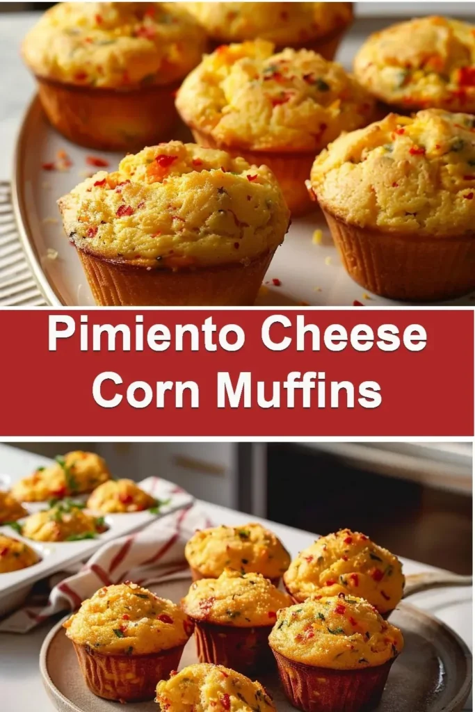 Freshly baked pepper cheese corn muffins with a golden crust.