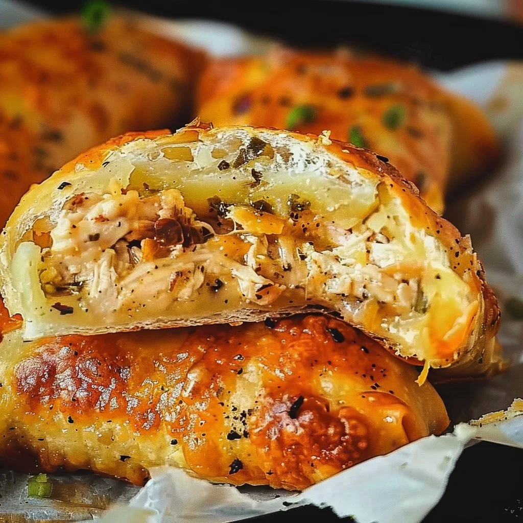 Delicious Crack Chicken Hot Pockets ready to eat