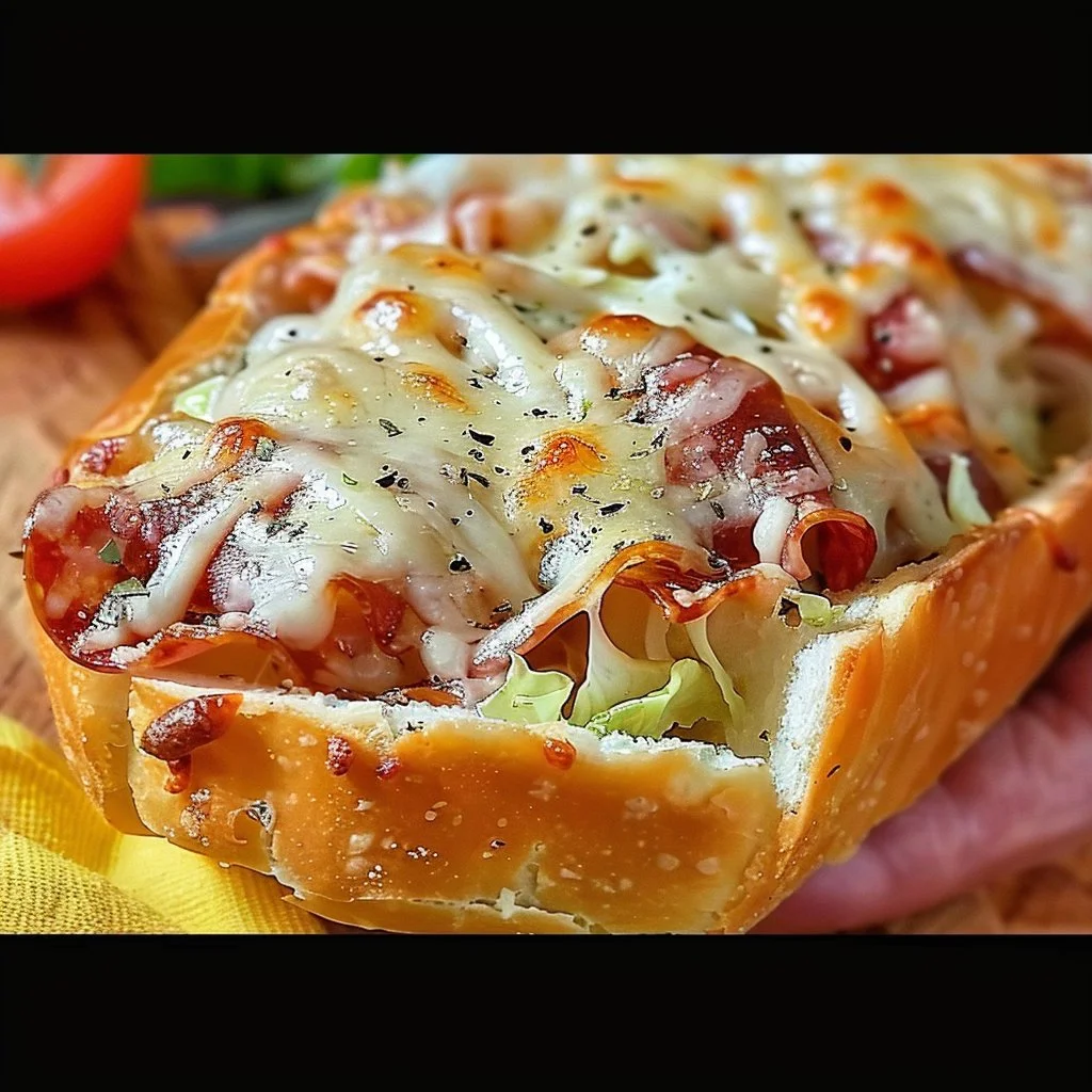 Delicious Sub in a Tub Dip ready to be enjoyed with fresh veggies and crackers.