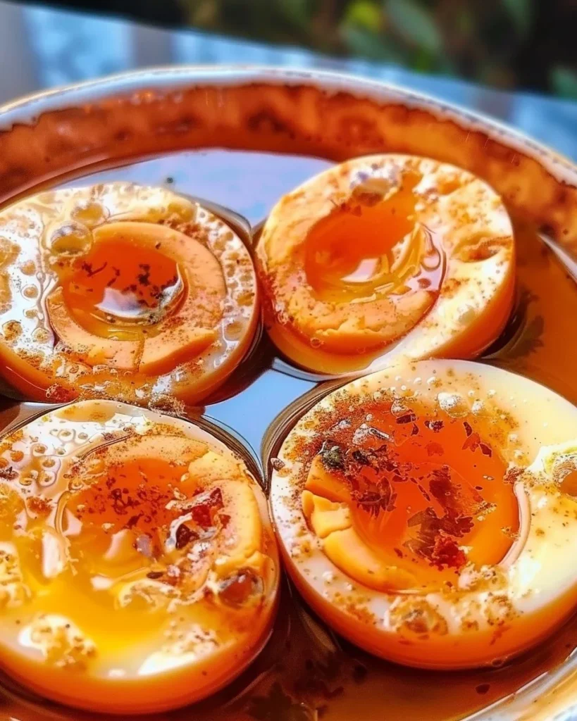 Easy viral TikTok egg boil recipe with ingredients and cooking steps.