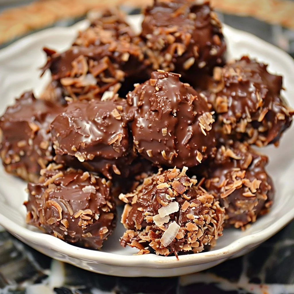 Delicious quick and easy chocolate coconut clusters recipe
