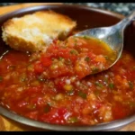 A bowl of colorful Creole Salsa with fresh vegetables and spices.