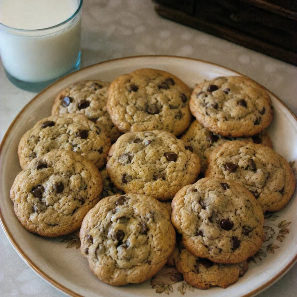 Hershey's soft and chewy chocolate chip cookies fresh out of the oven