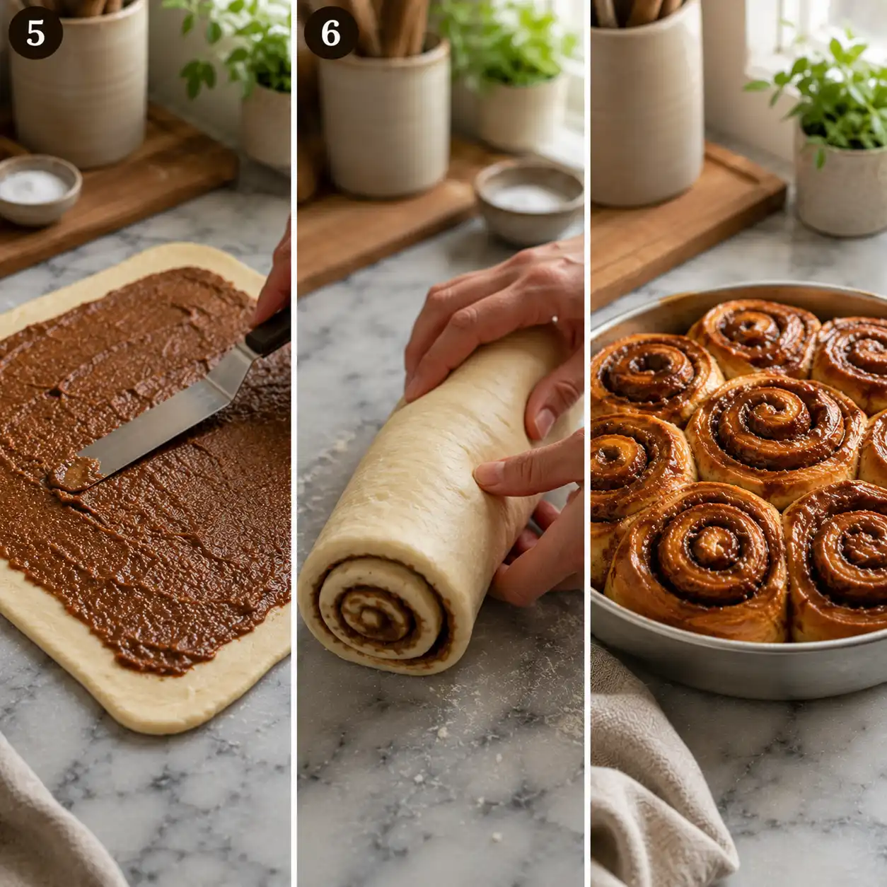 cinnamon roll filling recipe final dish