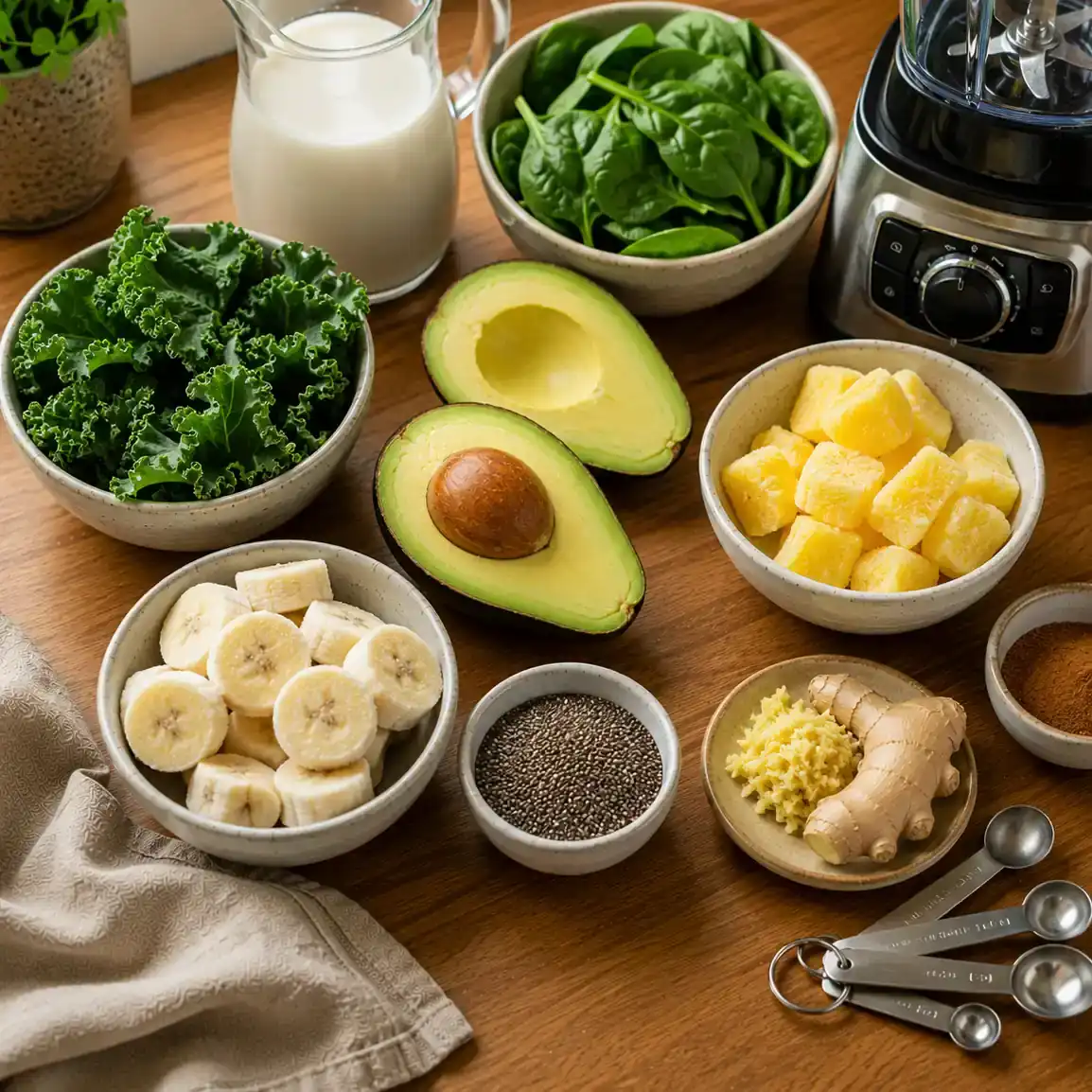recipe for green smoothie ingredients