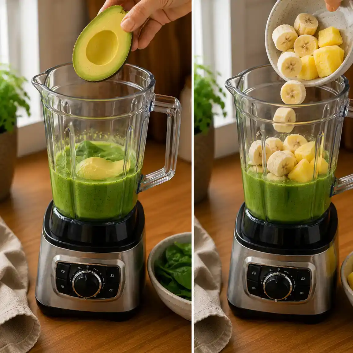 recipe for green smoothie final dish