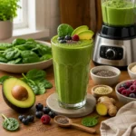 healthy green smoothie recipe featured image